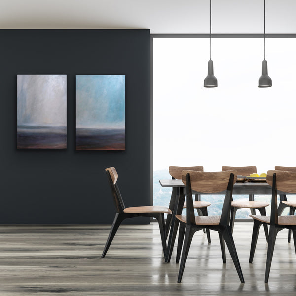 Winter Into Spring (diptych)