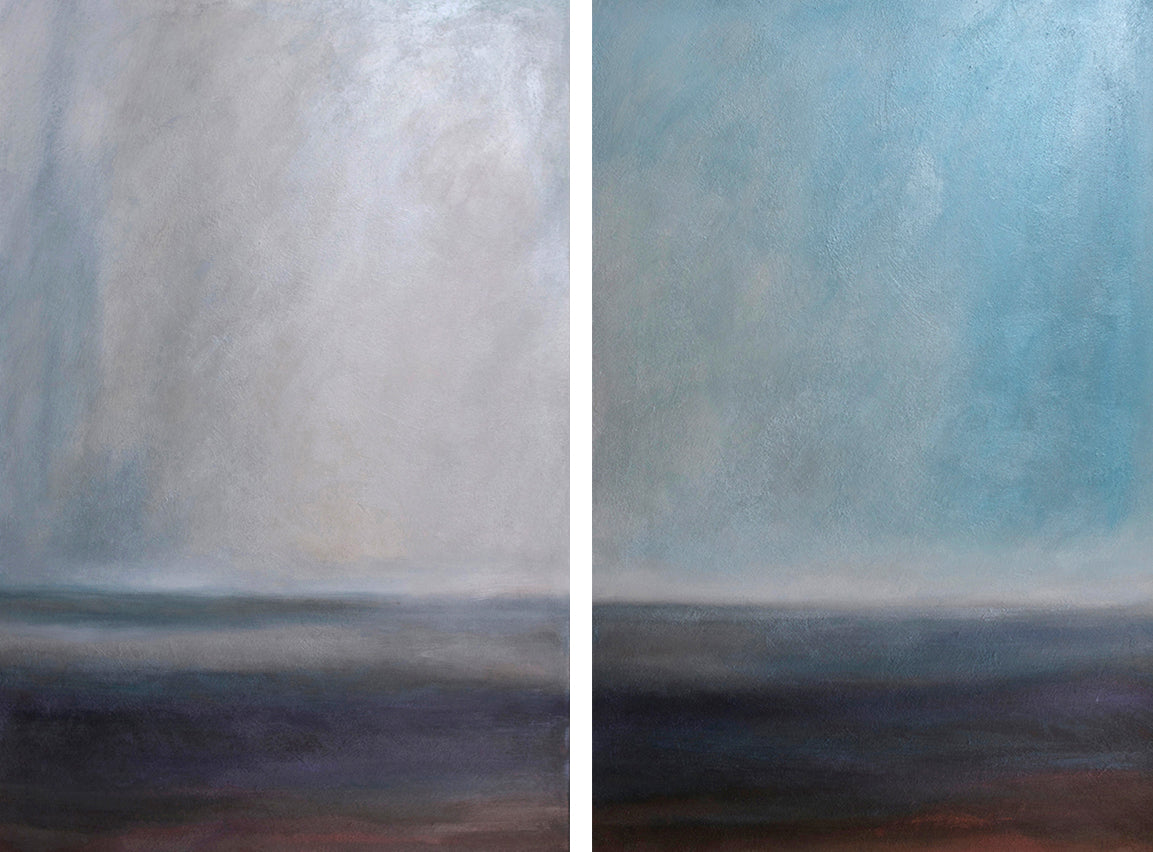 Winter Into Spring (diptych)
