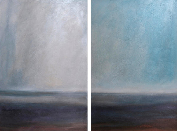 Winter Into Spring (diptych)