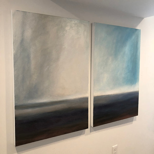 Winter Into Spring (diptych)